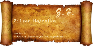 Zilzer Hajnalka névjegykártya